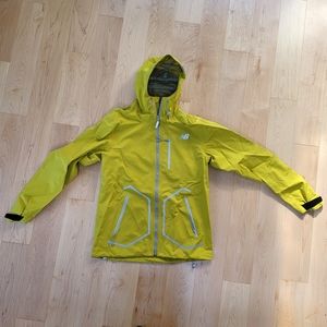 Yellow New Balance Rain Jacket with Reflective 3M details